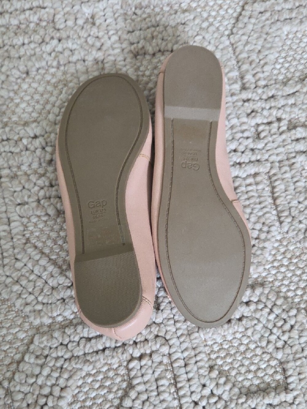 GAP Women's Ballet Flats in Soft Pink with Bow - Picture 3 of 4